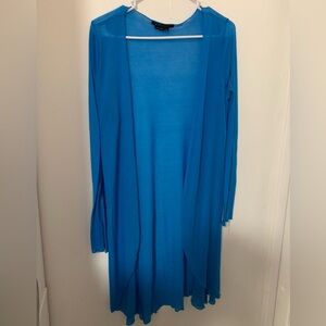 BCBG MAXAZRIA Long Sleeve Sheer Duster
